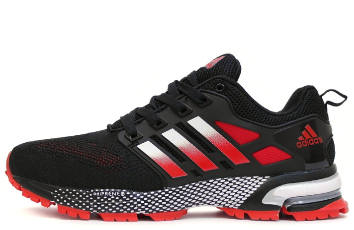 Кроссовки Adidas Marathon TR 15 Black Gray Red  черные