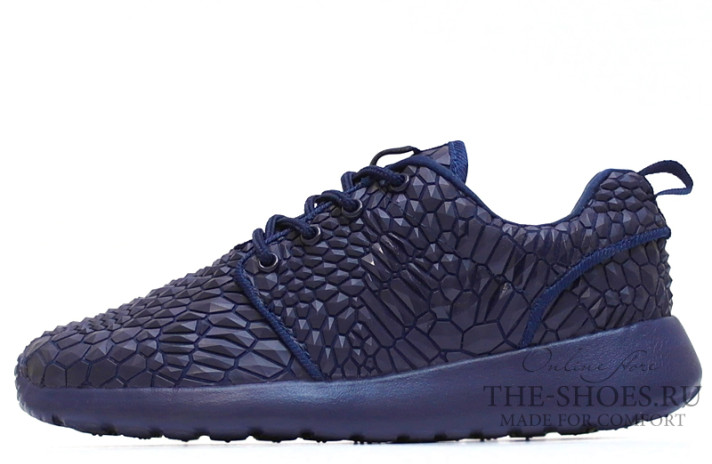 Кроссовки Nike Roshe Run Diamond Blue  темно-синие