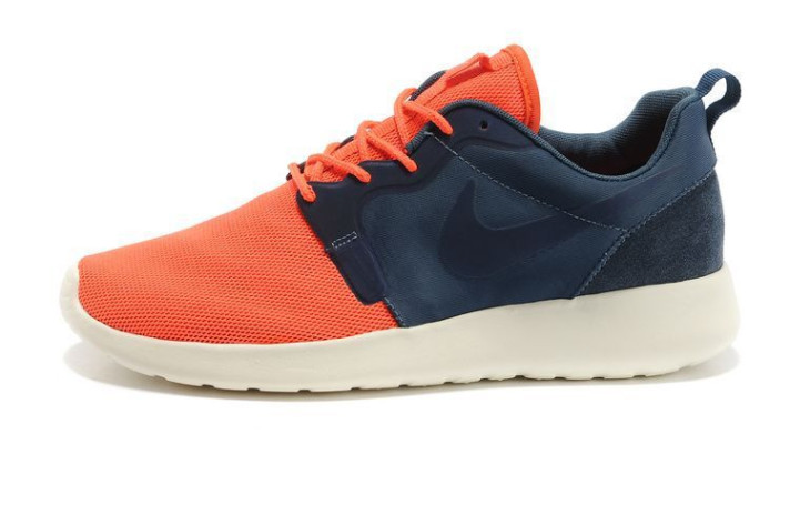 Кроссовки Nike Roshe Run Hyperfuse (HYP) Vent Orange Blue  синие, оранжевые