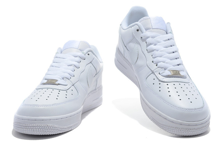Кроссовки Nike Air Force 1 Low Pure White Leather CW2288-111 белые, кожаные, фото 5