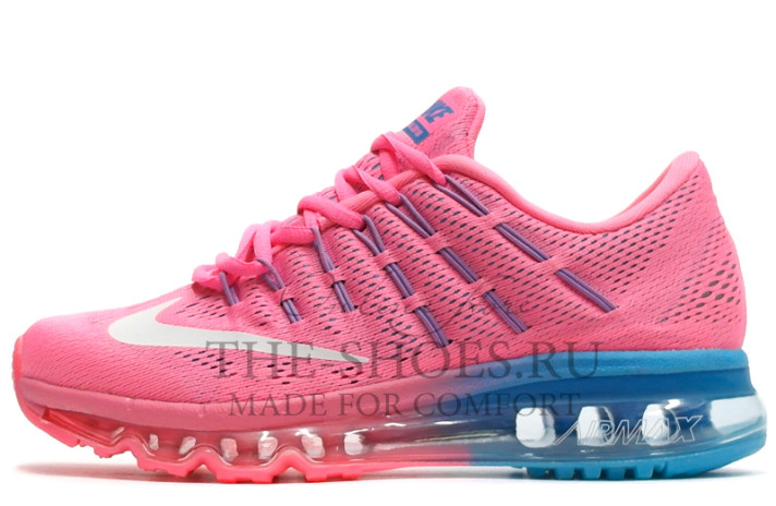 Кроссовки Nike Air Max 2016 Pink Blue Cheap  розовые
