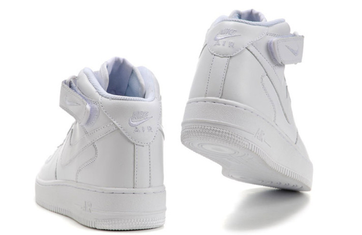 Кроссовки Nike Air Force 1 Mid Winter White Leather  белые, кожаные, фото 1