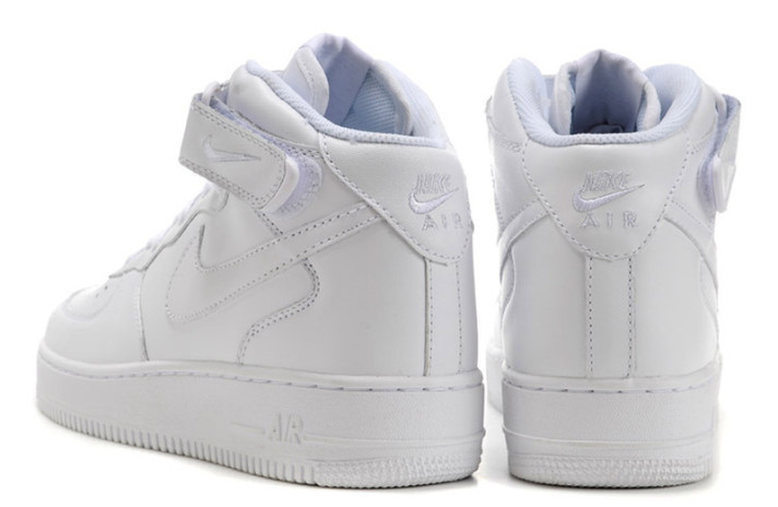 Кроссовки Nike Air Force 1 Mid Winter White Leather  белые, кожаные, фото 6
