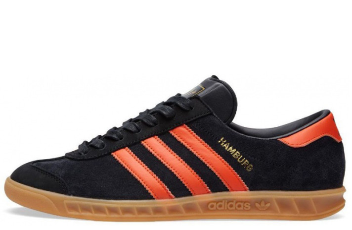Кроссовки Adidas Hamburg Black Orange M19670 черные