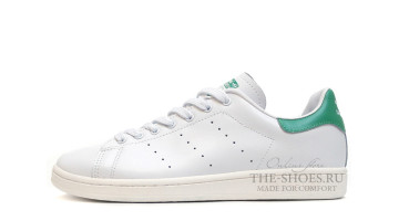 Кроссовки женские Adidas Stan Smith White Green Leather