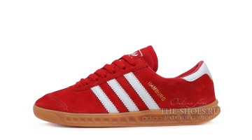  кроссовки Adidas Hamburg красные, фото 1