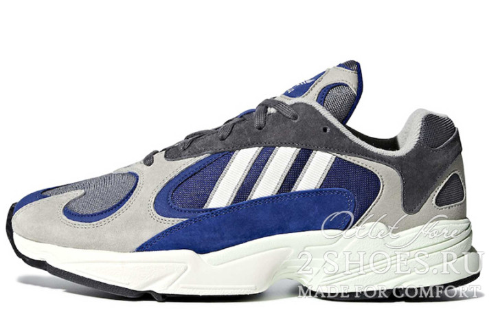 Кроссовки Adidas Yung 1 Sesame Blue Gray  серые