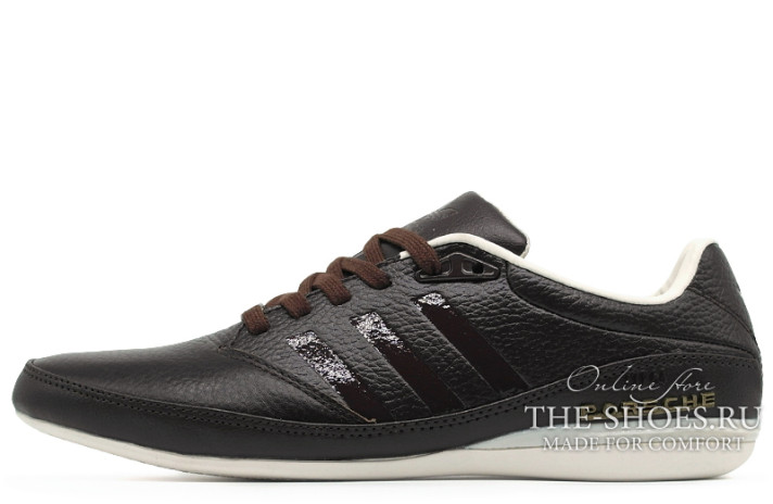 Кроссовки Adidas Porsche Design TYP 64 v2 leather Brown  коричневые, кожаные