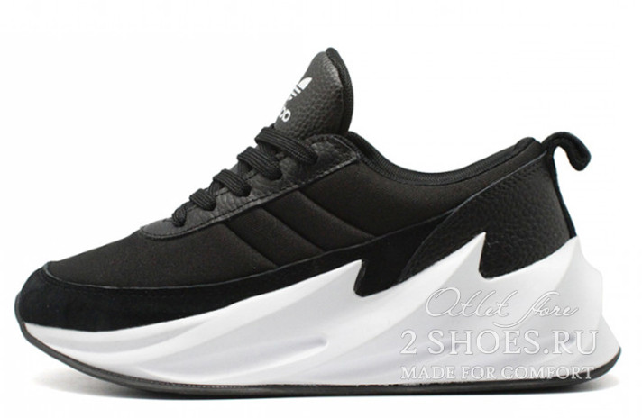 Кроссовки Adidas Shark Boost Concept Deep Black  черные
