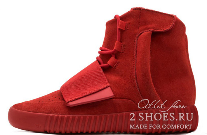 Кроссовки Adidas Yeezy Boost 750 Red October  красные