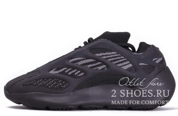 Кроссовки Adidas Yeezy 700 V3 Black Alvah H67799 черные, фото 1