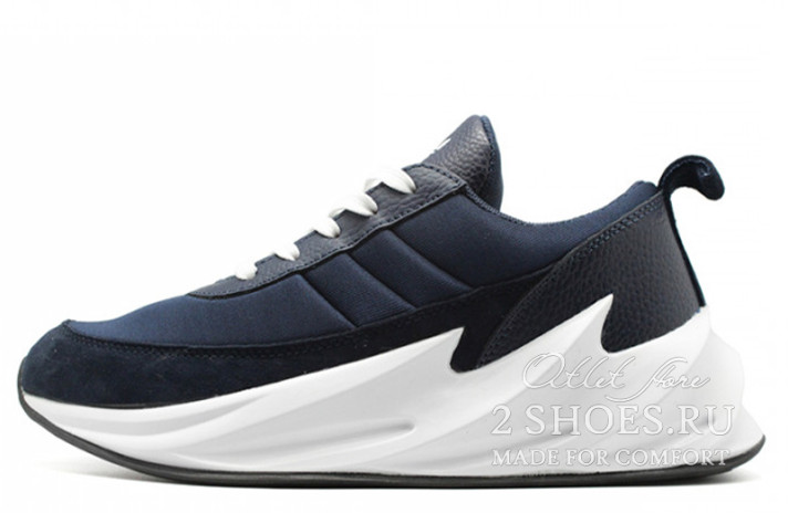 Кроссовки Adidas Shark Boost Concept Navy  синие