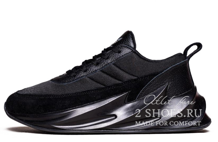 Кроссовки Adidas Shark Boost Concept Triple Black  черные
