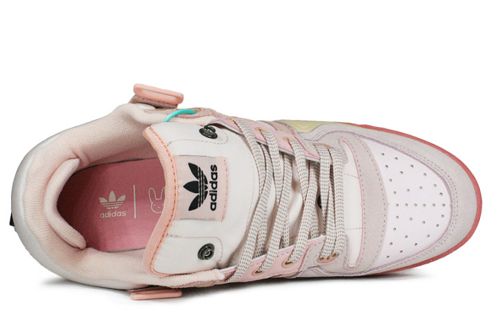 Кроссовки Adidas Forum Buckle Low Bad Bunny Pink Easter Egg GW0265 розовые, фото 3