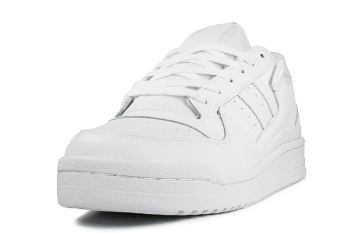 Кроссовки Adidas Forum Low Cloud White FY7755 белые, кожаные, фото 1