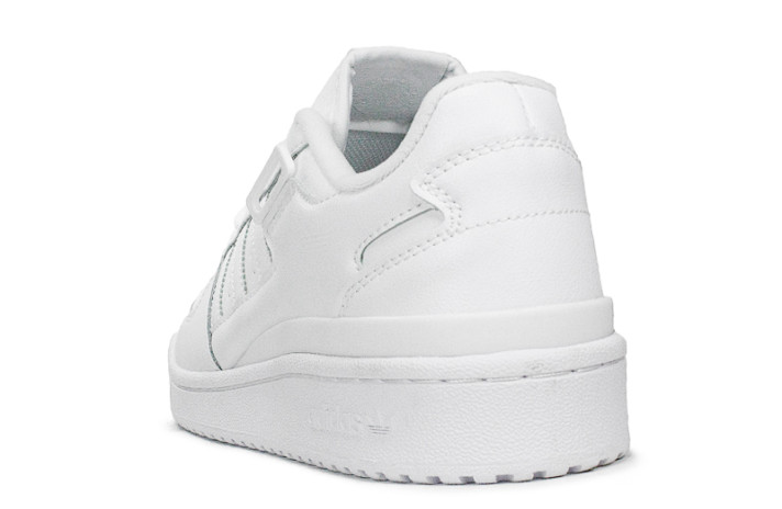 Кроссовки Adidas Forum Low Cloud White FY7755 белые, кожаные, фото 2