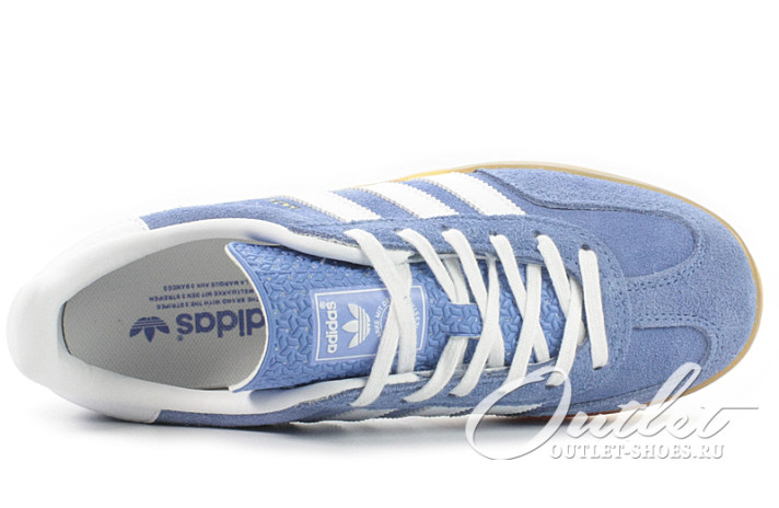 Кроссовки Adidas Gazelle Blue White  синие, фото 3
