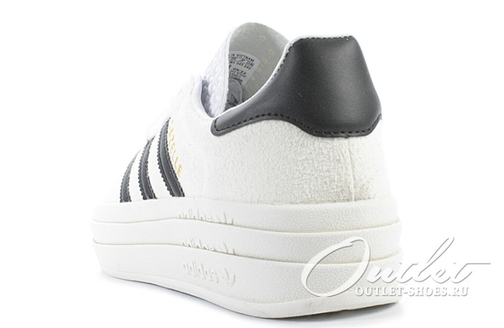 Кроссовки Adidas Gazelle Bold White Black HQ6913 белые, фото 2