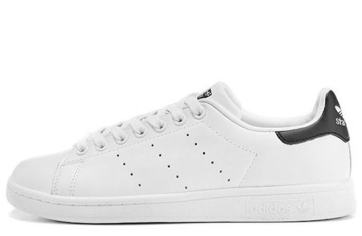 Кроссовки Adidas Stan Smith White Black FX5501 белые, кожаные