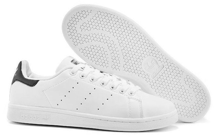 Кроссовки Adidas Stan Smith White Black FX5501 белые, кожаные, фото 2