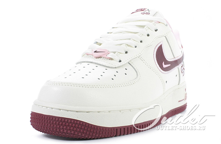 Кроссовки Nike Air Force 1 Low Valentine's Day 2023 FD4616-161 белые, кожаные, фото 1