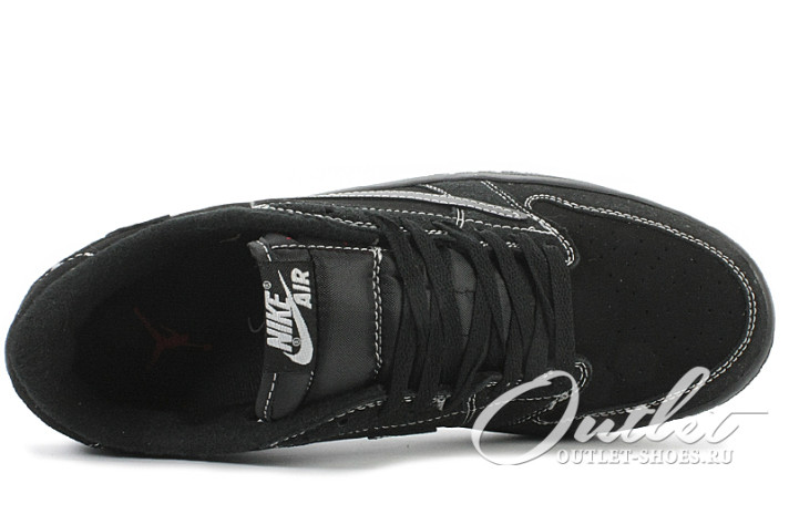 Кроссовки Nike Air Jordan 1 Low Travis Scott Black Phantom DM7866-001 черные, фото 3