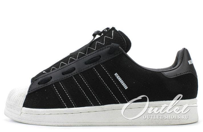 Кроссовки Adidas SuperStar Neighborhood Black GX1400 черные