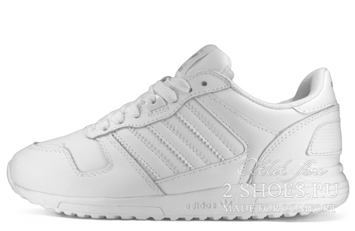 Кроссовки Adidas ZX 700 White Leather G62110 белые, кожаные