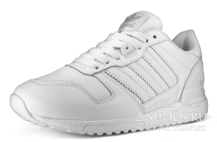 Кроссовки Adidas ZX 700 White Leather G62110 белые, кожаные, фото 1