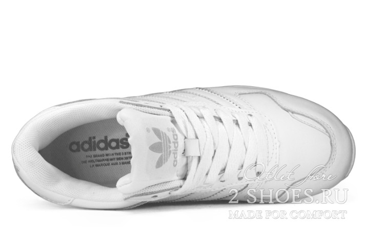 Кроссовки Adidas ZX 700 White Leather G62110 белые, кожаные, фото 3