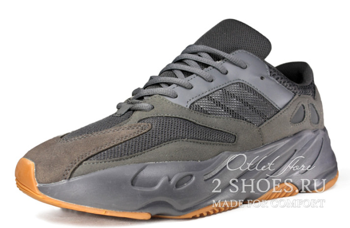 Кроссовки Adidas Yeezy 700 Wave Runner Dark Grey FV5304 черные, фото 1
