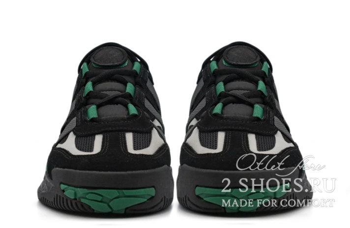 Кроссовки Adidas Niteball Winter Black Sub Green  черные, фото 3