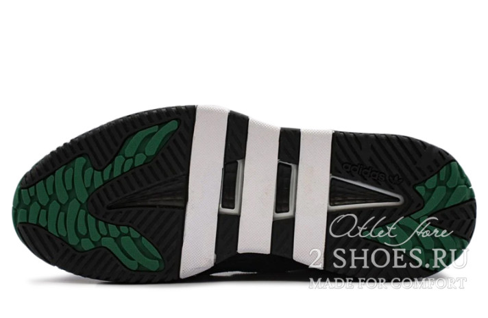Кроссовки Adidas Niteball Winter Black Sub Green  черные, фото 4