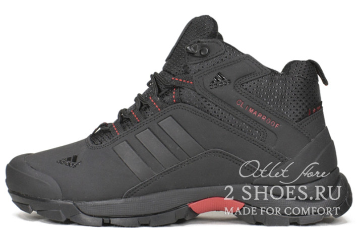 Кроссовки Adidas Terrex Climaproof Mid Winter Black Red  черные, фото 1