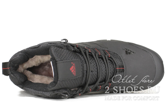 Кроссовки Adidas Terrex Climaproof Mid Winter Black Red  черные, фото 3