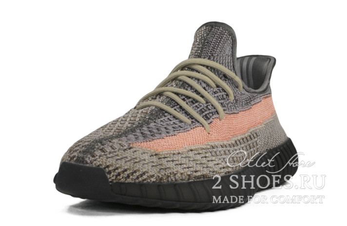 Кроссовки Adidas Yeezy Boost 350 V2 Ash Stone GW0089 серые, фото 1