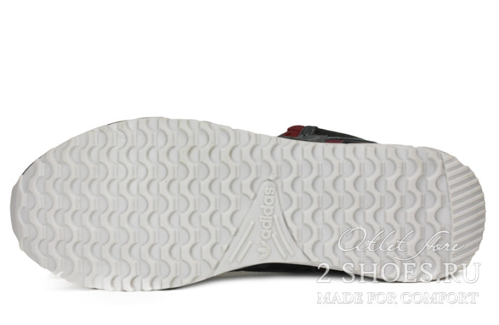 Кроссовки Adidas ZX 750 Mid Winter Grey Burgundy  серые, фото 4