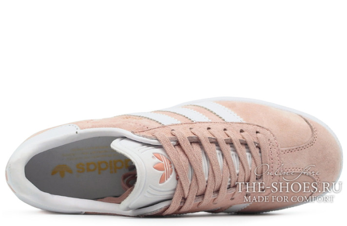 Кроссовки Adidas Gazelle Pink Light White BB5472 розовые, фото 3