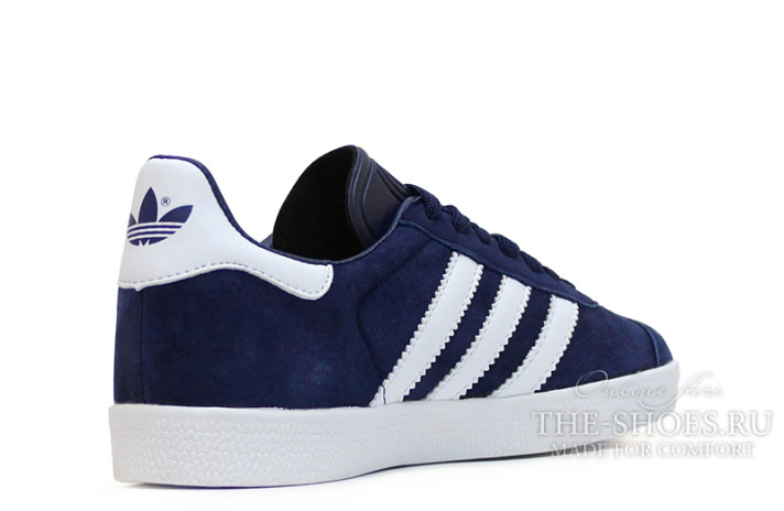 Кроссовки Adidas Gazelle Blue Dark White BB5478 синие, фото 2