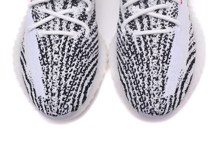 Кроссовки Adidas Yeezy Boost SPLY 350 V2 Zebra CP9654 белые, фото 5