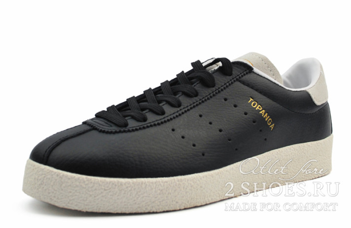 Купить Adidas Topanga Black White Leather S80073 по дисконт цене в Москве