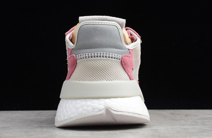 Кроссовки Adidas Nite Jogger Raw White Trace Pink DA8666 белые, розовые, фото 1