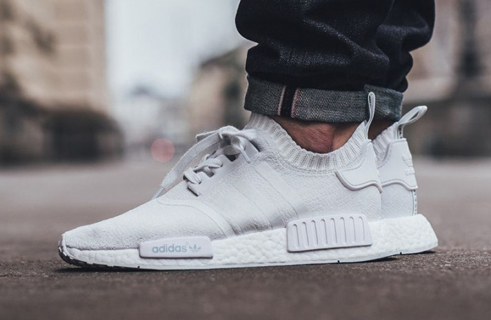 Кроссовки ADIDAS NMD R1 PK Triple White S31506 белые, фото 5 Кроссовки ADIDAS NMD R1 PK Triple White S31506 белые, фото 5