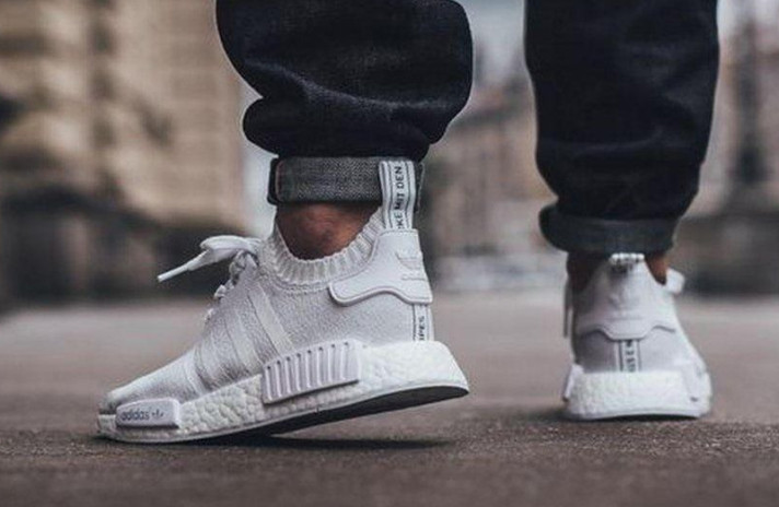 Кроссовки ADIDAS NMD R1 PK Triple White S31506 белые, фото 6 Кроссовки ADIDAS NMD R1 PK Triple White S31506 белые, фото 6