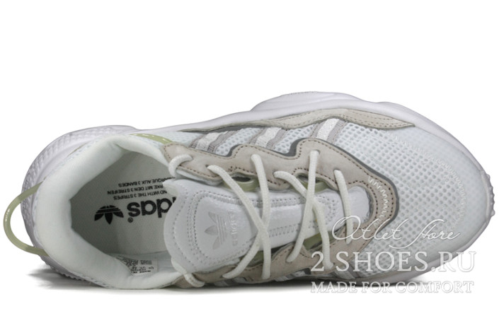 Кроссовки Adidas Ozweego White Grey EE7012 белые, фото 3