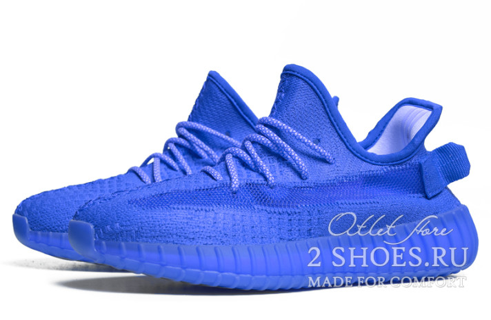 Кроссовки Adidas Yeezy Boost 350 V2 Blue  синие, фото 1