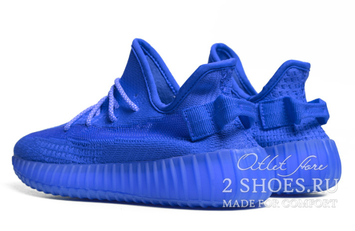 Кроссовки Adidas Yeezy Boost 350 V2 Blue  синие, фото 2