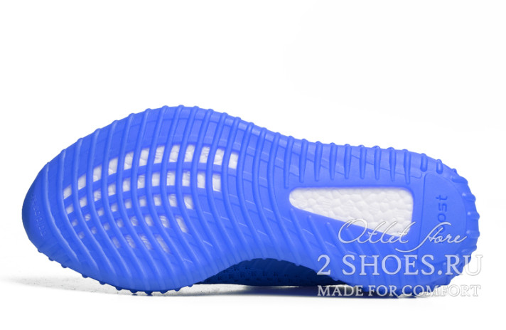 Кроссовки Adidas Yeezy Boost 350 V2 Blue  синие, фото 4