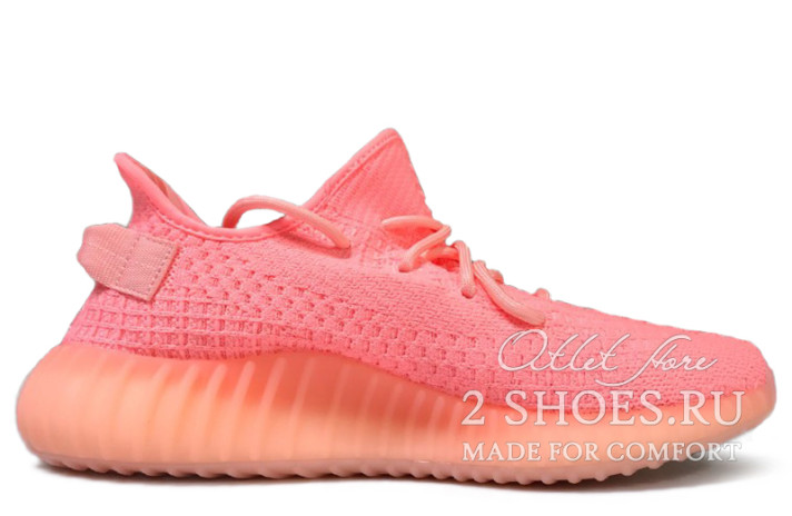 Кроссовки Adidas Yeezy Boost 350 V2 Pink  розовые, фото 2