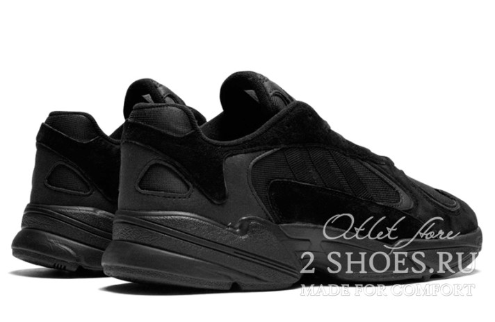 Кроссовки Adidas Yung 1 Triple Black G27026 черные, фото 2